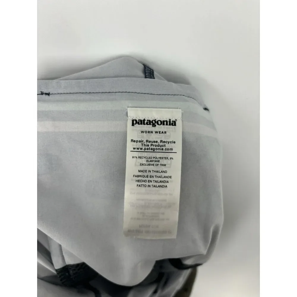 Patagonia Stretch Planing Board Shorts Zip Pocket Drawstring Camo 9